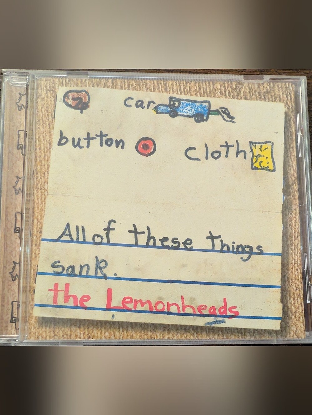 🎶 The Lemonheads “Car Button Cloth” CD – Alternative Rock, 1996, Clean Copy
